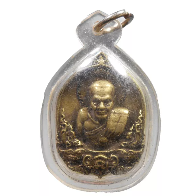 Great Lp Tuad Old Thai Pendant Amulet Very Real Rare !!!