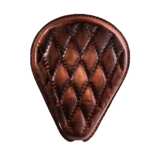 Bobber Chopper Saddle solo seat on frame Harley Sportster 04-20 vintage brown
