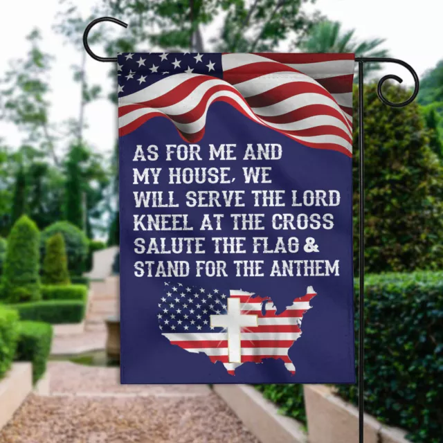 As For Me And My House We Will Serve The Lord Flag, Independence Day Flag