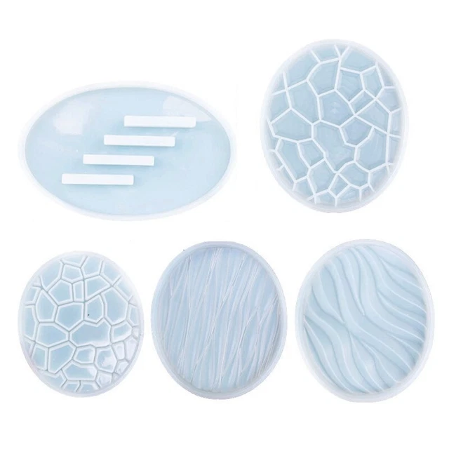 Resin Molds Silicone Irregular Oval Shape Coaster Mold Epoxy Resin Casting Mold