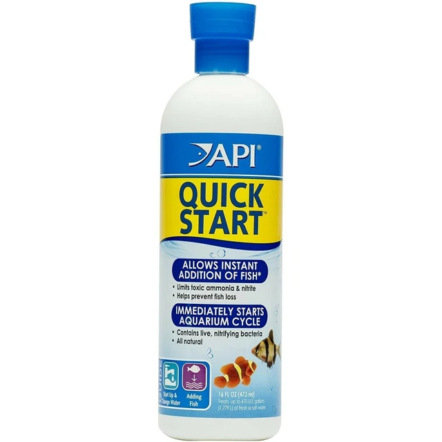 473ml API Quick Start Freshwater & Saltwater Aquarium Nitrifying Bacteria Bottle