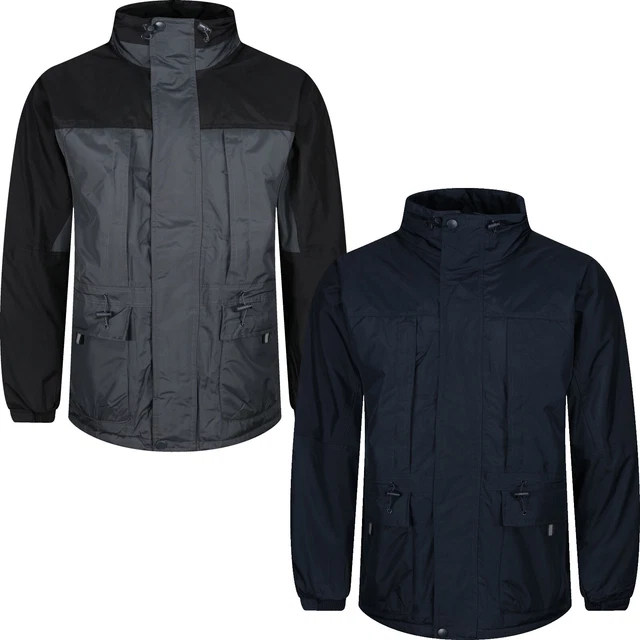 New Mens Jackets Raincoat Hooded Waterproof Windproof Outdoor Zip Up Work Coats