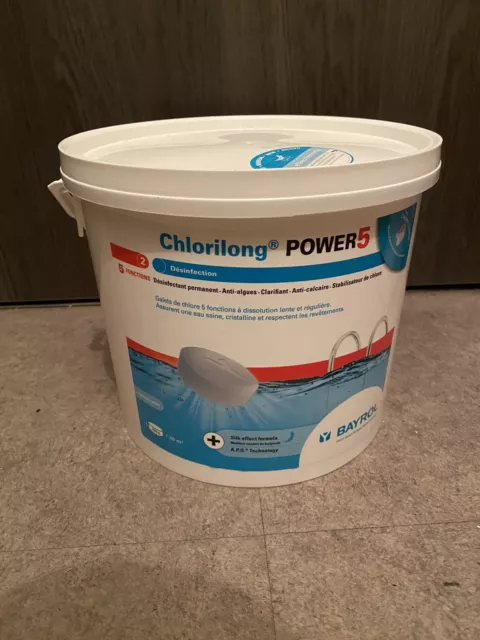 Bayrol Chlorilong Power 5 Pastilles Multifonction Chlore Piscine Sceau 5kg