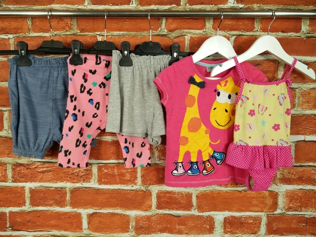 Baby Girl Bundle Age 12-18 Months Next Matalan Summer Top Shorts Swimsuit 86Cm