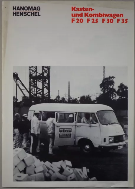 Prospectus / Brochure Hanomag Henschel Boîte Et Voiture Break Support 1967