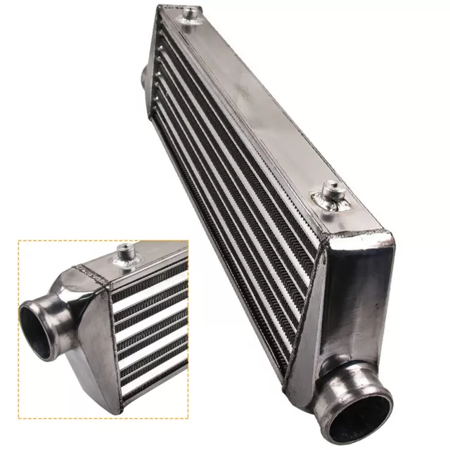 Aluminum Intercooler Universal Front Mount Intercooler 27"x7"x2.5" 2.5"Inlet