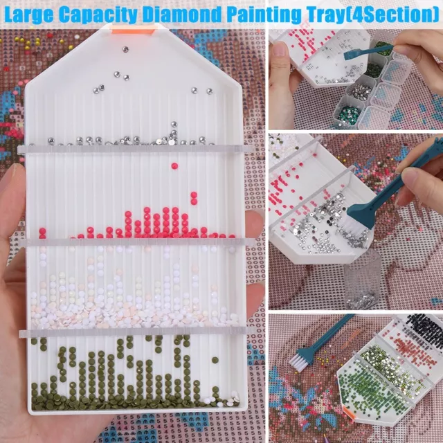 Diamond Painting Tray Cross Stitch Embroidery Accessories Nail Art Storage Box