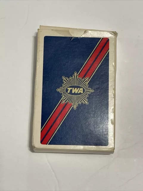 Vintage TWA Tran World Airlines Playing Card Deck Sealed Western Pub.