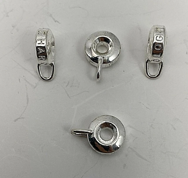 140 ~  Silver Bails Connectors for Charms/Pendants/Beads B79os