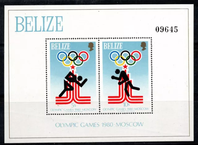 Belize 1979 Mi. Bl. 10 Block 100% Postfrisch Olympische Spiele