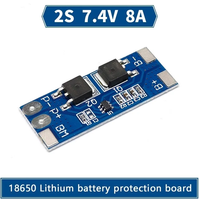 Carte De Protection BMS 2S 7.4V 8A Pour Batterie Lithium - Lot De 5 Avec Bande De Nickel - Protection Surcharge/décharge - 5