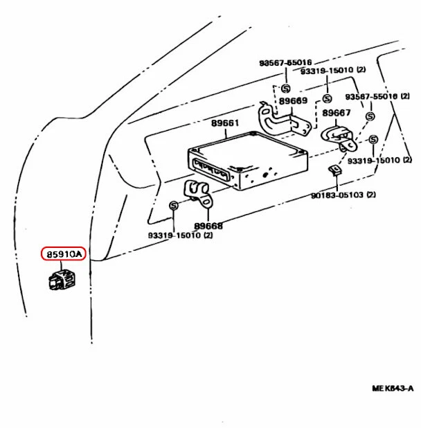 TOYOTA GENUINE COROLLA CP AE86 Circuit Opening Relay EFI 8591030050