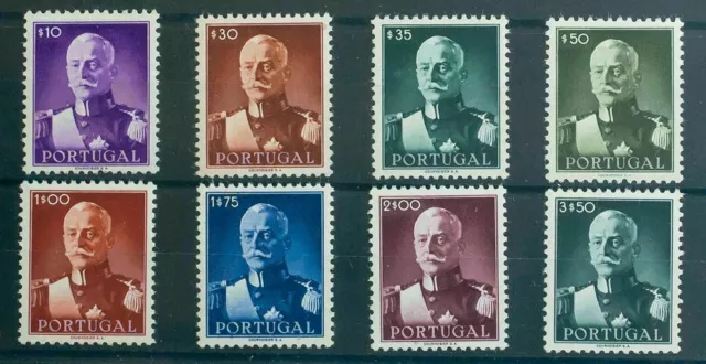 PORTUGAL - 1945 President Carmona Scott #650-657 - VF MNH