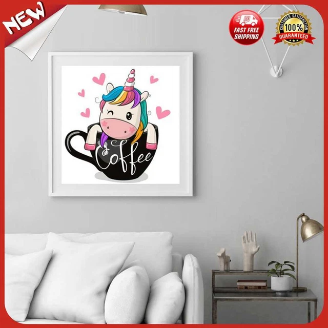UK Cartoon Einhorn 5D zum Selbermachen Vollrundbohrer Diamant Malerei Mosaik Geschenk (G644)