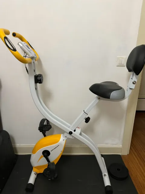 Ultrasport F-Bike 200B, Trainer Bicicletta, Cyclette Pieghevole, con Schienale,