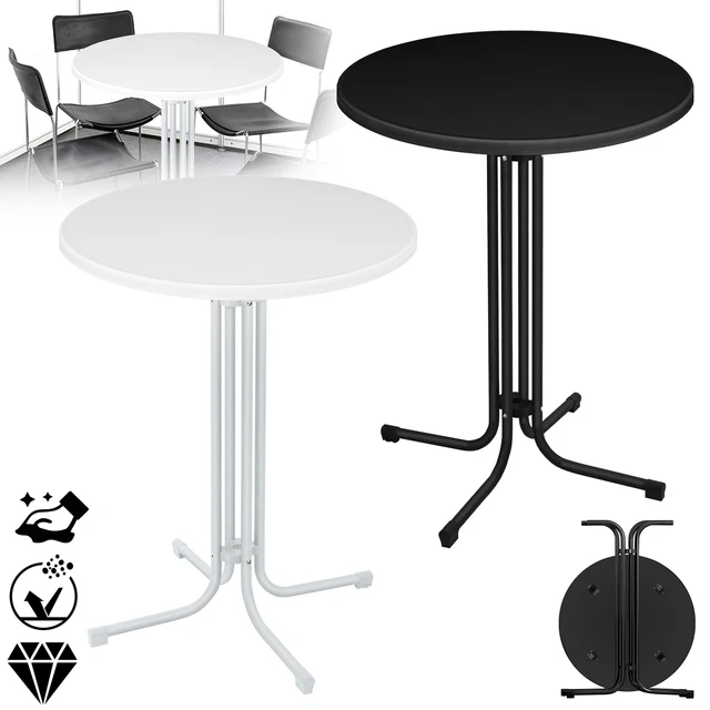 110CM KLAPPBAR STEHTISCH Bistrotisch Klapptisch Stehbiertisch Tisch ...