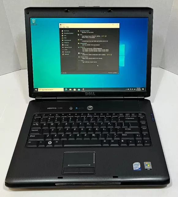 Dell Vostro 1500 Laptop Intel Core 2 Duo 1.6GHz 2GB 320GB 15.4" Glossy Win10