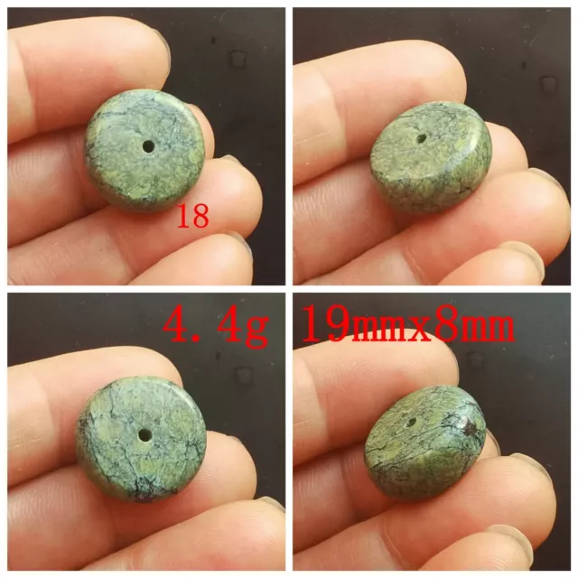 Donut Circle Natural old Turquoise stone Loose gemstone beads,chinese hubei