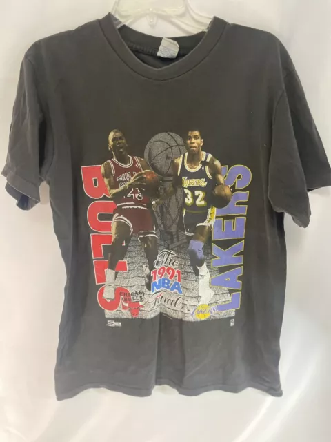 Vintage Salem Sportswear 1991 NBA Finals Bulls Vs Lakers T-Shirt Men’s L