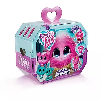 Scruff-A-Luvs Mystery Animal Character Rescue Pet Soft Plush Toy (Pink) New!