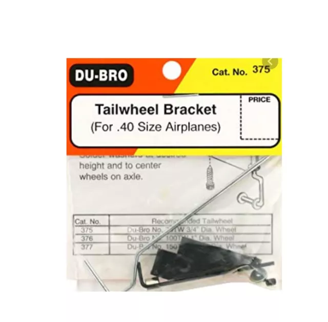 Du-Bro Tailwheel Bracket (For .40 Size Airplanes), 375, Hc_Oz