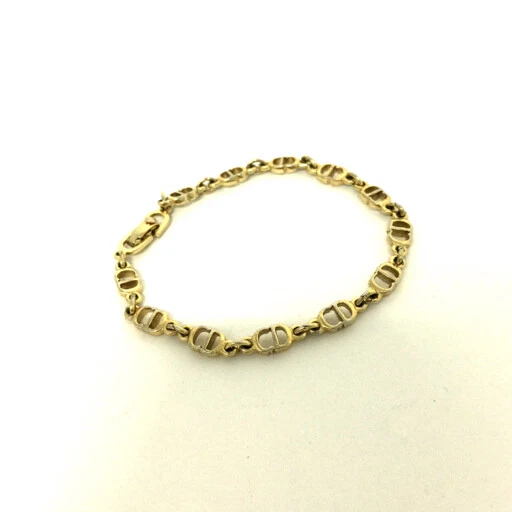 Christian Dior Womens Vintage Logo Chain Bracelet CD Logo Japan 002 5915026
