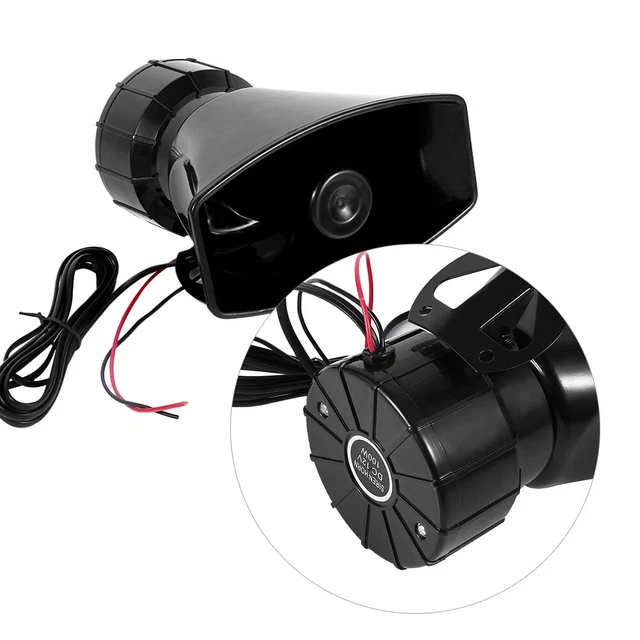 HOT 12V Loud Horn Siren 7 Sounds Horn & Mic PA Speaker System For Car Boat Van