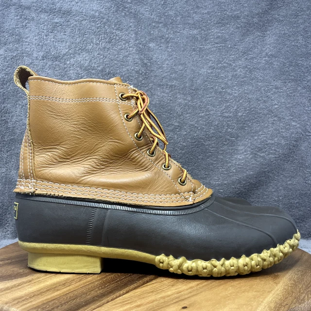LL BEAN BEAN BOOTS 6 Inch Duck Shoes Gumshoes 780591 Brown Mens USA