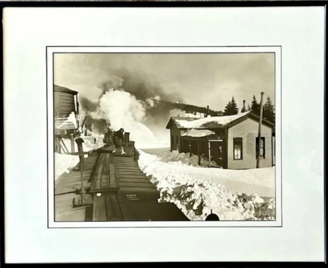 E.K. Edwards steam train photograph print, #302-1 Cumbers Taking on Water 20x16