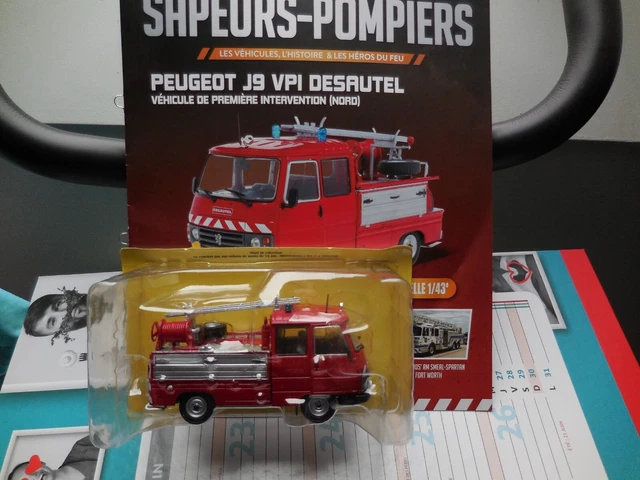 Peugeot J9 VPI DESAUTEL - Pompiers - 1/43ème sous blister