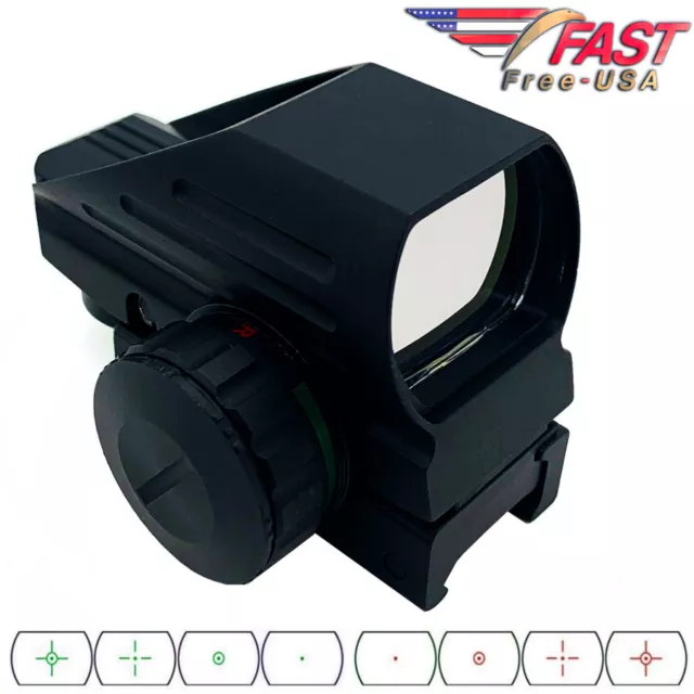 RED GREEN DOT Reflex Sight Scope Tactical Holographic Reticles Picatinny Rail PicClick