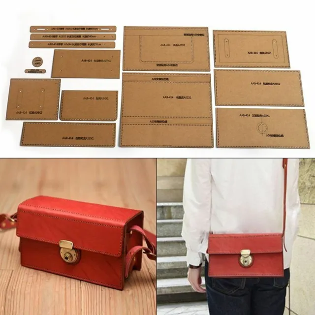 Template Tools Shoulder Bag Messenger Sewing Pattern Hard Kraft Paper Molds Kits