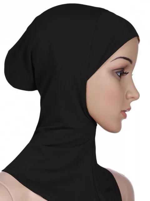 Women Under Scarf Cap Bone Bonnet Ninja Hijab Islamic Neck Cover Muslim Shiny