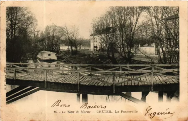 CPA Le Tour de Marne CRÉTEIL La Passerelle (569921)