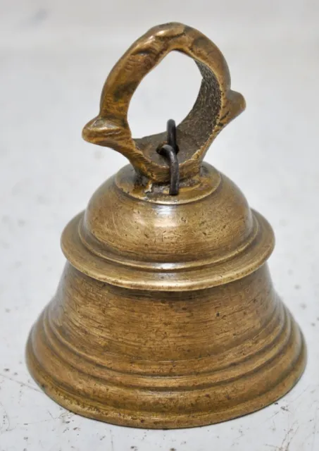 Antique Brass Animals Hanging Cow Bell Original Old Hand Crafted