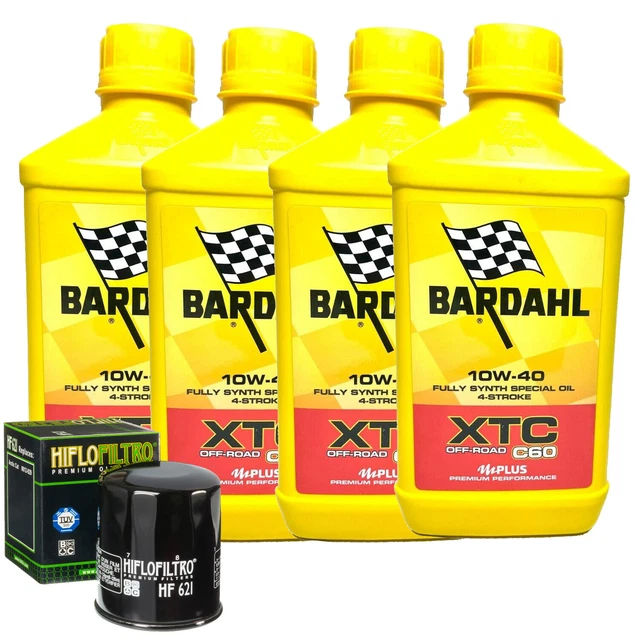 Kit Entretien Huile Bardahl XTC C60 10W40 + Filtre à Huile - Pour BMW R 1200 GS Rallye 2012
