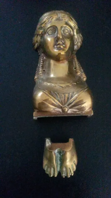 Superbe Buste Bronze Femme A L'antique France Xix Em Siecle B2