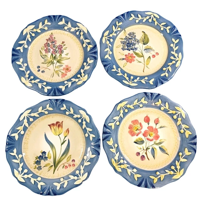 Certified International Flora Pamela Gladding 8.5 Luncheon Salad Dessert Plates Certified International Flora Pamela Gladding 8.5 Luncheon Salad Dessert Plates