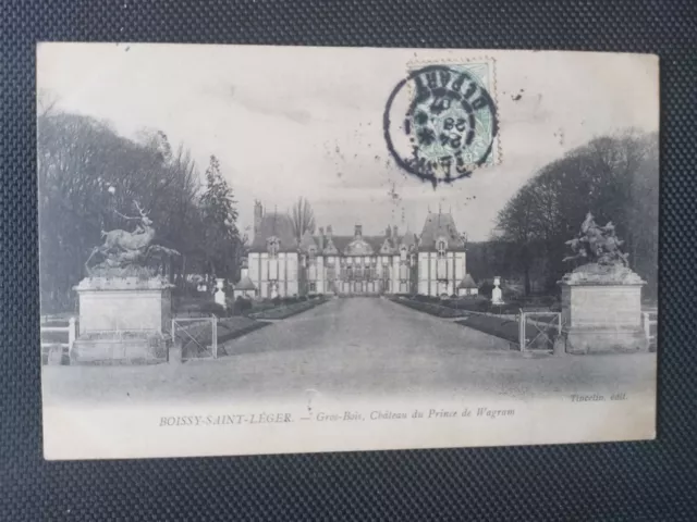 CPA 94 BOISSY-SAINT-LEGER - large wood - Château du Prince de Wagram