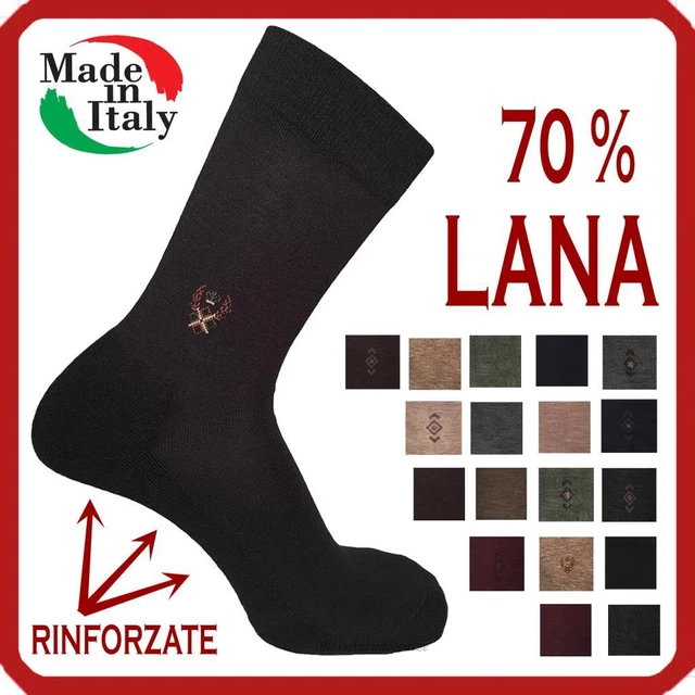 Calze da uomo corte termiche invernali in di lana calzini calzettoni rinforzati