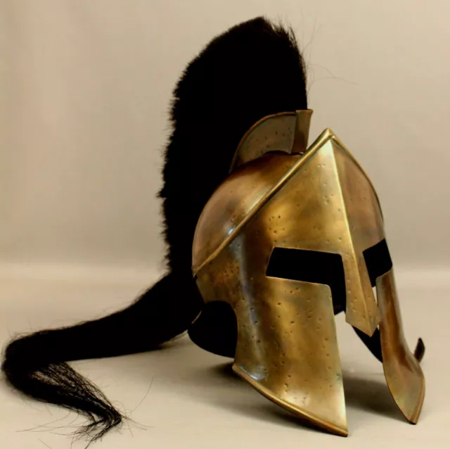 300 Rey Leónidas Casco Espartano Guerrero Disfraz Casco Medieval Delineador Deco Regalo 2