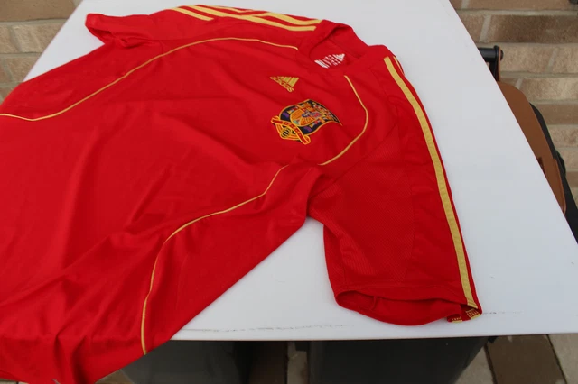 Adidas Fussballtrikot Gr. XL Fussball Trikot Rot Gelb Spanische Verein