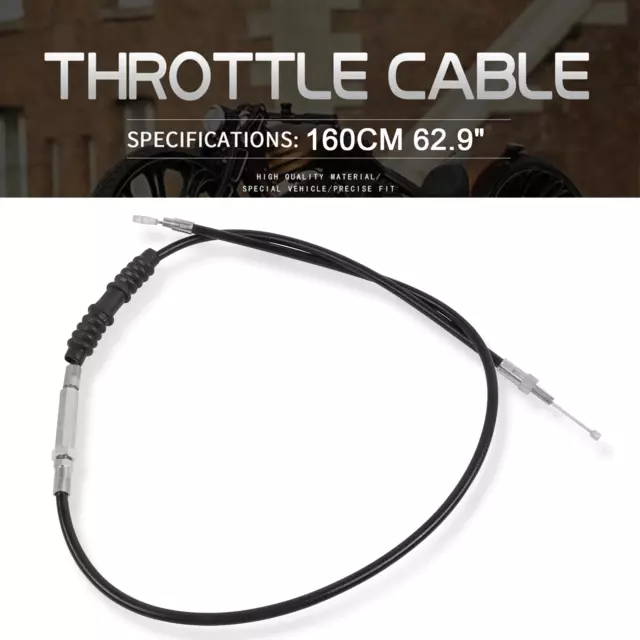 160CM 62.9" Braided Throttle Cable Compatible With Harley Dyna Super Wide Glide