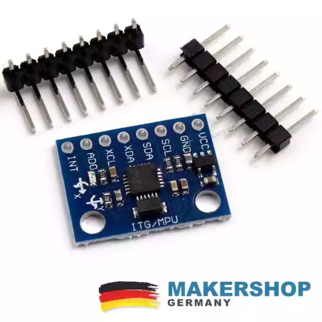 GY-521 MPU-6050 accéléromètre 3 axes gyroscope Raspberry Pi Arduino 2