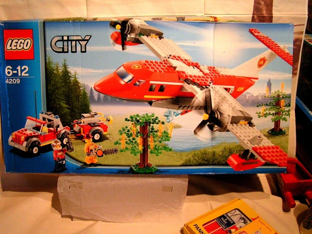 LEGO CITY - LE CANADAIR DES POMPIERS ET LA JEEP TOUT TERRAIN (ref 4209) - SCELLE