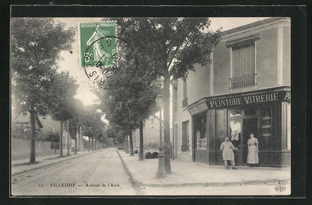 CPA Villejuif, Avenue de l´Asile 1909