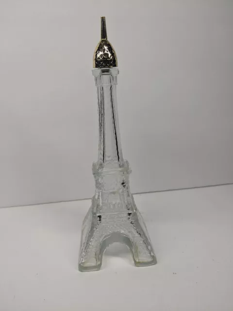 Vintage AVON Eiffel Tower Collectible Glass Perfume Cologne Bottle - Empty