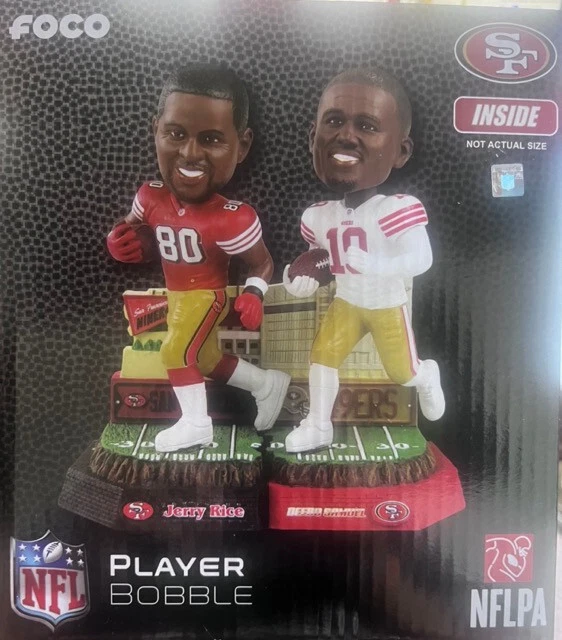 FOCO 49ers Jerry Rice/Deebo Samuel Dual Bobblehead-NIP #52 of 422 SOLD OUT