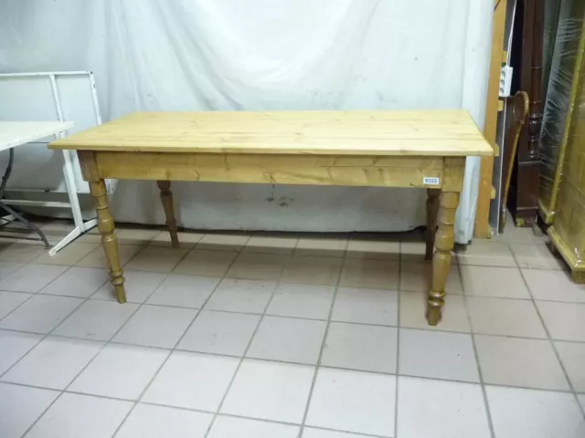 6323. Alter Tisch Esstisch Gesindetisch Wirtshaustisch Weichholz 180 cm