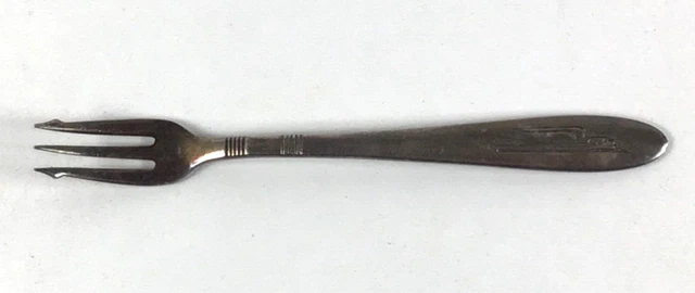 Vintage Union Pacific Winged Steamliner Cocktail Fork Silver Plated